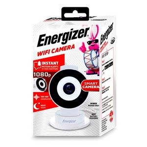 Energizer Smart Wi-Fi White Indoor Camera, 1080P Full HD, With night vision